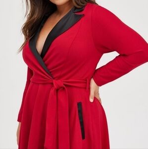 Torrid Red Tuxedo Dress Size 4